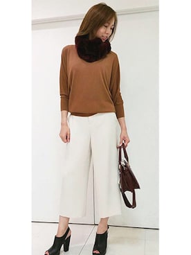 22 OCTOBRE Staffさん（レディース・163cm）の秋コーディネート