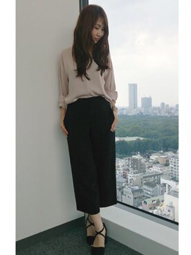 22 OCTOBRE Staffさん（レディース・160cm）の秋コーディネート