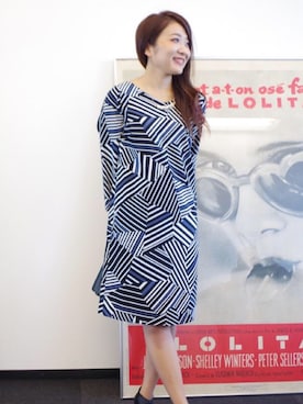 「22 OCTOBRE（ヴァンドゥ－オクトーブル）のアイテム（ワンピース）」を使った、22 OCTOBRE Staffさん（レディース・162cm）の秋コーディネート