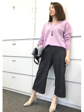 22 OCTOBRE Staffさん（レディース・158cm）の秋コーディネート