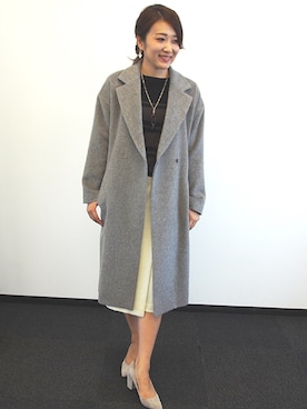 「22OCTOBRE」｜「アイテム（その他アウター）」を使った、22 OCTOBRE Staffさん（レディース・162cm）の秋コーディネート