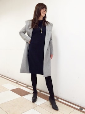 「22OCTOBRE」｜「アイテム（その他アウター）」を使った、22 OCTOBRE Staffさん（レディース・160cm）の秋コーディネート