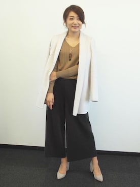 「22OCTOBRE」｜「アイテム（その他アウター）」を使った、22 OCTOBRE Staffさん（レディース・162cm）の秋コーディネート