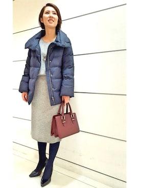 22 OCTOBRE Staffさん（レディース・160cm）の冬コーディネート