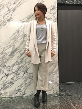 ドラマ 砂の塔 松嶋菜々子さん着用 リアーナビーバーリバーコートを使ったショップスタッフの人気ファッションコーディネート Wear