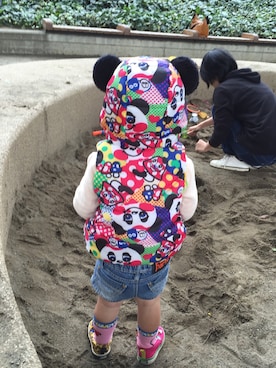 「JAM（ジャム）のアイテム（シューズ）」を使った、mimimi⑅︎◡̈︎*さん（キッズ・80cm）の冬コーディネート