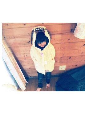 「JAM（ジャム）のアイテム（ジャケット/アウター）」を使った、mimimi⑅︎◡̈︎*さん（キッズ・100cm）の冬コーディネート