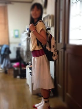 「WEGO（ウィゴー）のアイテム（スカート）」を使った、りんごちゃんさん（メンズ・160cm）の夏コーディネート