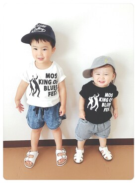 ⁑⋆﻿RYU♡KAN⋆﻿⁑さん（キッズ・80cm）の夏コーディネート