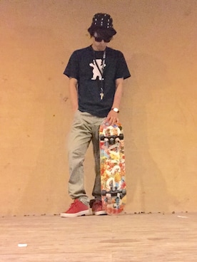 「DOWBL（ダブル）のアイテム（アクセサリー）」を使った、mobbさん（メンズ・176cm）の夏コーディネート