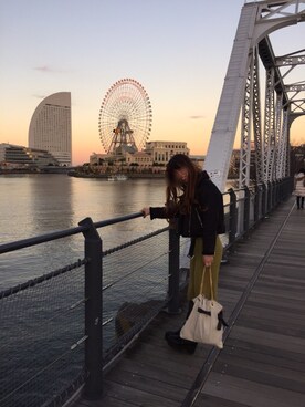 naoさん（レディース・163cm）の冬コーディネート