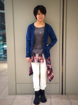 ashizakiさん（レディース・154cm）の冬コーディネート