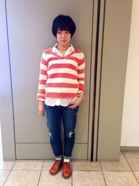 ashizakiさん（レディース・154cm）の冬コーディネート