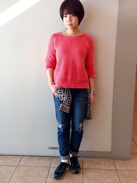 ashizakiさん（レディース・154cm）の冬コーディネート