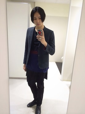 「アイテム（バレエシューズ）」を使った、マークさん（メンズ・180cm）の春コーディネート