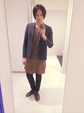 「アイテム（バレエシューズ）」を使った、マークさん（メンズ・180cm）の春コーディネート