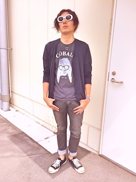 「JOHN LAWRENCE SULLIVAN accessory（ジョンローレンスサリバンアクセサリー）のアイテム（アクセサリー）」を使った、マークさん（メンズ・180cm）の夏コーディネート