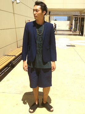 「夏のコーディネート」｜マークさん（メンズ・180cm）の夏コーディネート