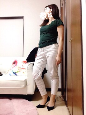 「LINK IT ALL（リンクイットオール）のアイテム」を使った、MEEMEEさん（レディース・150cm）の夏コーディネート