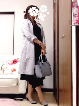 「ロングジャケット」｜MEEMEEさん（レディース・150cm）の秋コーディネート