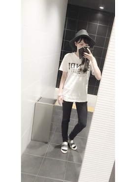 「OPAQUE（オペーク）のアイテム（帽子）」を使った、kyonさん（レディース・159cm）の夏コーディネート