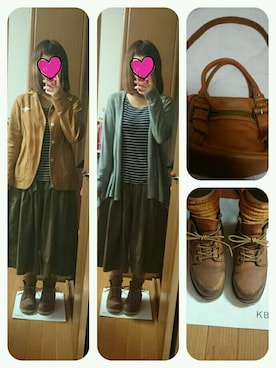 「スカーチョ」｜「アイテム（カバーオール）」を使った、＊-hii-＊さん（レディース・159cm）の秋コーディネート