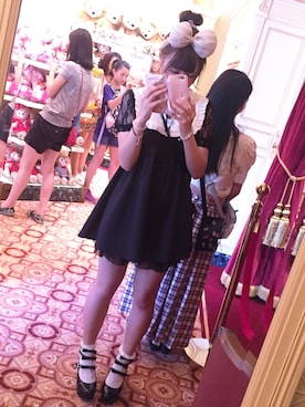 「香港ディズニー」｜ろろさん（レディース・158cm）の夏コーディネート