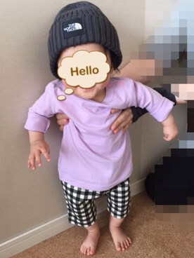 「70㎝」｜yuzumameさん（キッズ・70cm）の春コーディネート