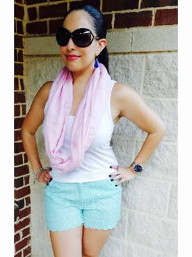 「Kendra Scott  （-）のアイテム」を使った、Covyさん（レディース・153cm）の夏コーディネート