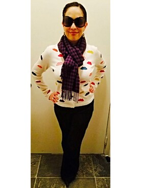 「Kendra Scott  （-）のアイテム」を使った、Covyさん（レディース・153cm）の冬コーディネート