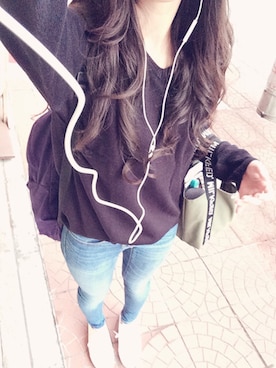 「黒ニット」｜あみあみさん（レディース・158cm）の秋コーディネート