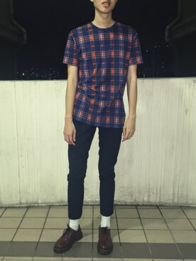 「ZALORA（-）のアイテム（その他）」を使った、Wen Haoさん（メンズ・179cm）の秋コーディネート