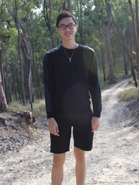 「ZALORA（-）のアイテム（その他）」を使った、Wen Haoさん（メンズ・179cm）の秋コーディネート