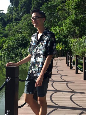 「ZALORA（-）のアイテム（その他）」を使った、Wen Haoさん（メンズ・179cm）の秋コーディネート