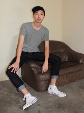 「ZALORA（-）のアイテム（その他）」を使った、Wen Haoさん（メンズ・179cm）の秋コーディネート