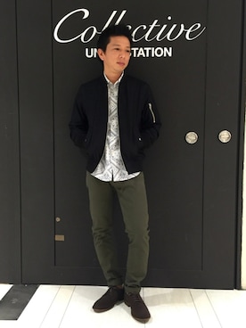 「ユニオンステーション」｜「アイテム（ブーツ）」を使った、collective 名古屋パルコさん（メンズ・165cm）の夏コーディネート