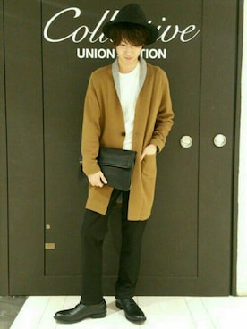 「ユニオンステーション」｜「アイテム（ブーツ）」を使った、collective 名古屋パルコさん（メンズ・172cm）の秋コーディネート