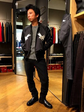 「ユニオンステーション」｜「アイテム（ブーツ）」を使った、collective 名古屋パルコさん（メンズ・165cm）の秋コーディネート