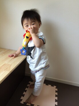 「マヨコーデ」｜＊YOTARO＊さん（キッズ・70cm）の夏コーディネート