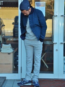 「Kepani（ケパニ）のアイテム」を使った、クボタ ユウイチさん（メンズ・174cm）の冬コーディネート