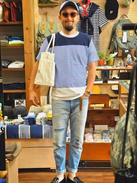 「JIGSAW（ジグソー）のアイテム」を使った、クボタ ユウイチさん（メンズ・174cm）の春コーディネート