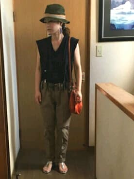 「shuca（シュカ）のアイテム（パンツ）」を使った、★★★★★stmさん（レディース・155cm）の夏コーディネート