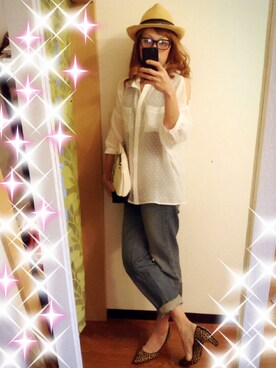 「MARC JACOBS（マークジェイコブス）のアイテム（パンプス）」を使った、yuukkuunn mamaさん（レディース・161cm）の夏コーディネート