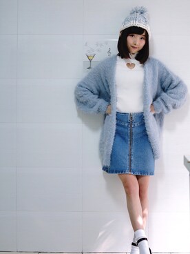 「アイテム（シューケア用品）」を使った、LUさん（レディース・157cm）の秋コーディネート