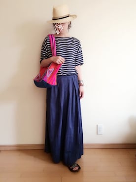 「rosa mosa（ロサモサ）のアイテム」を使った、quruminさん（レディース・162cm）の春コーディネート