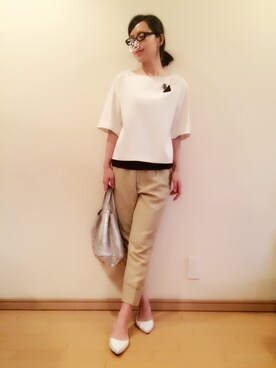 「シルバーバッグ」｜quruminさん（レディース・162cm）の夏コーディネート