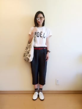 「Vlas Blomme（ヴラスブラム）のアイテム」を使った、quruminさん（レディース・162cm）の夏コーディネート