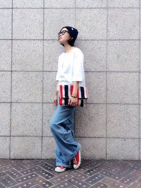 「INFIELDER DESIGN（インフィールダーデザイン）のアイテム（ニットキャップ/ビーニー）」を使った、quruminさん（レディース・162cm）の秋コーディネート