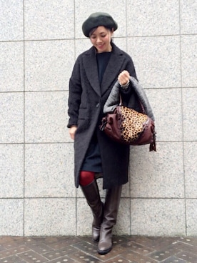 quruminさん（レディース・162cm）の冬コーディネート