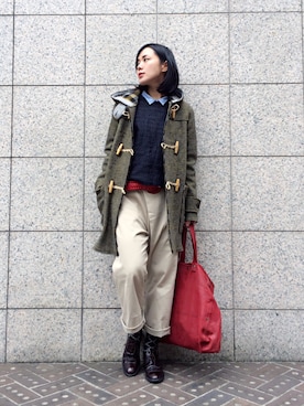 「ANGLO（アングロ）のアイテム」を使った、quruminさん（レディース・162cm）の冬コーディネート